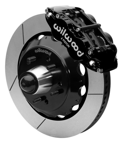 88-99 CHEVY C1500 FRONT DISC BRAKE KIT FOR WILWOOD DROP SPINDLES,14" ROTORS,BLK