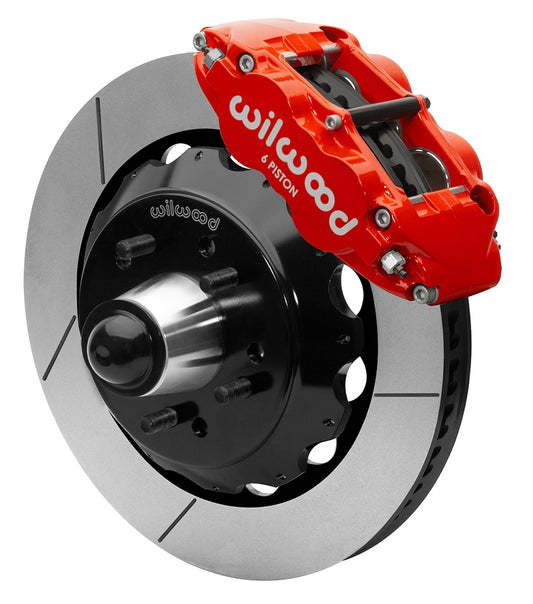 88-99 CHEVY C1500 FRONT DISC BRAKE KIT FOR WILWOOD DROP SPINDLES,14" ROTORS,RED