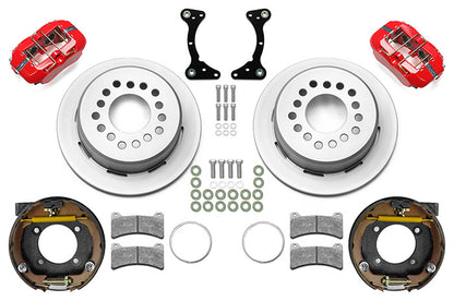 EXPLORER 8.8,REAR,DISC/DRUM,INTEGRAL,FDLI,11" ROTORS,RED CALIPERS