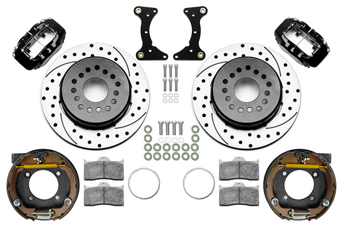 EXPLORER 8.8,REAR,DISC/DRUM,INTEGRAL,FDLI,12.19" DRILLED ROTORS,BLACK