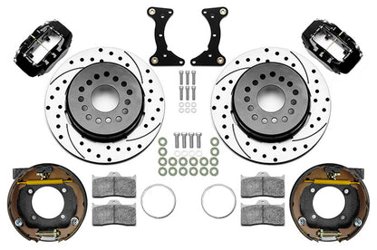 EXPLORER 8.8,REAR,DISC/DRUM,INTEGRAL,FDLI,12.19" DRILLED ROTORS,BLACK
