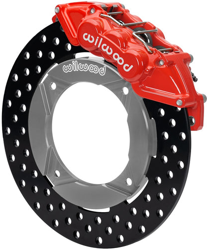 17-21 CAN-AM,X3RS,UTV,FRONT BRAKE KIT,11.25" DRILLED ROTORS,RED CALIPERS