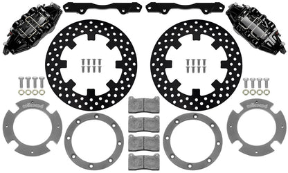 17-21 CAN-AM,X3RS,UTV,FRONT BRAKE KIT,11.25" DRILLED ROTORS,BLACK CALIPERS