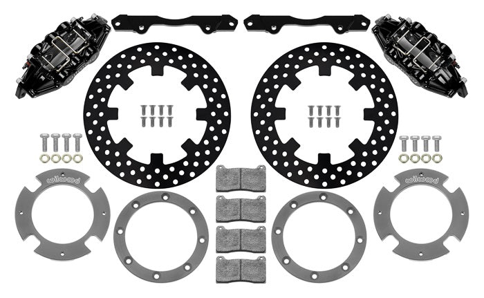 17-21 CAN-AM,X3RS,UTV,REAR BRAKE KIT,11.25" DRILLED ROTORS,BLACK CALIPERS
