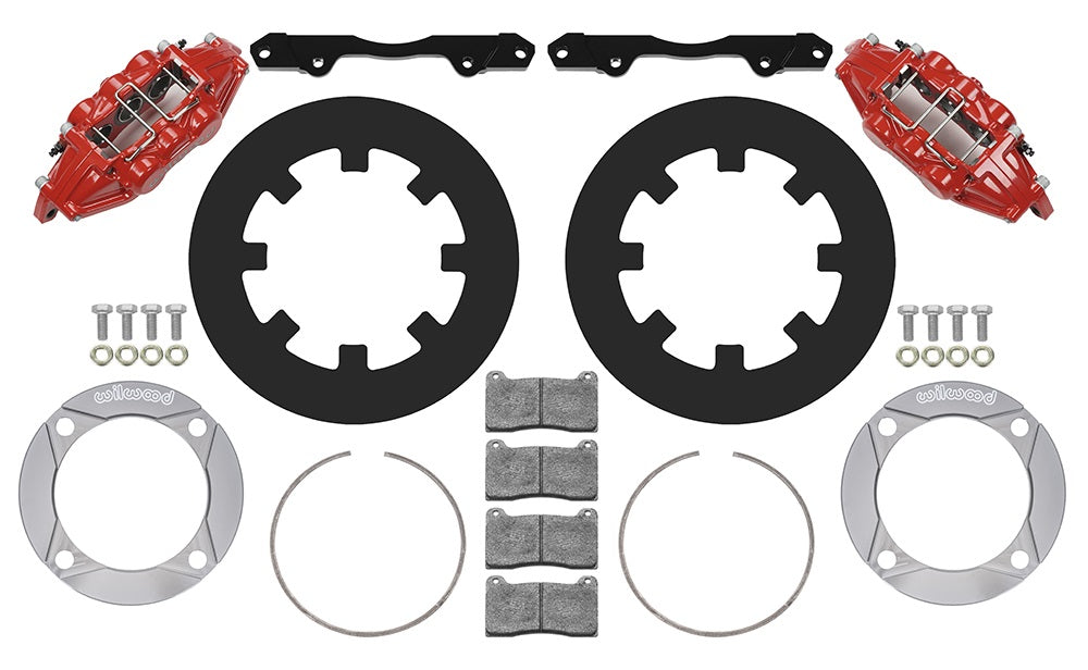 14-23 POLARIS RZR-XP1000,UTV,FRONT BRAKE KIT,11.25" ROTORS,RED CALIPERS