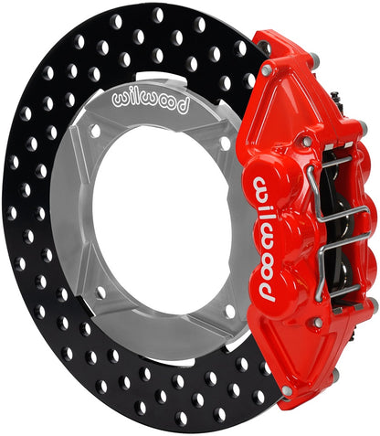 14-23 POLARIS RZR-XP1000,UTV,REAR BRAKE KIT,11.25" DRILLED ROTORS,RED CALIPERS