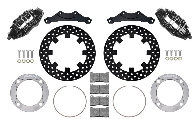 14-23 POLARIS RZR-XP1000,UTV,REAR BRAKE KIT,11.25" DRILLED ROTORS,BLACK CALIPERS