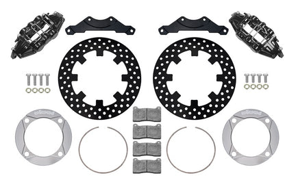 14-23 POLARIS RZR-XP1000,UTV,REAR BRAKE KIT,11.25" DRILLED ROTORS,BLACK CALIPERS