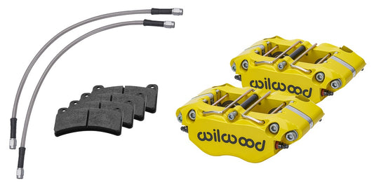84-89 PORSCHE 911 DYNAPRO CALIPER SET,REAR,WITH LINES,YELLOW