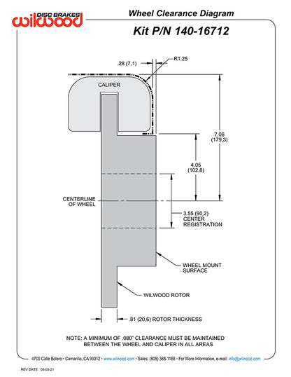 GM C-10 C-KIT,2.42",REAR PB,6-LUG,12.19" DRILLED ROTORS,RED CALIPERS