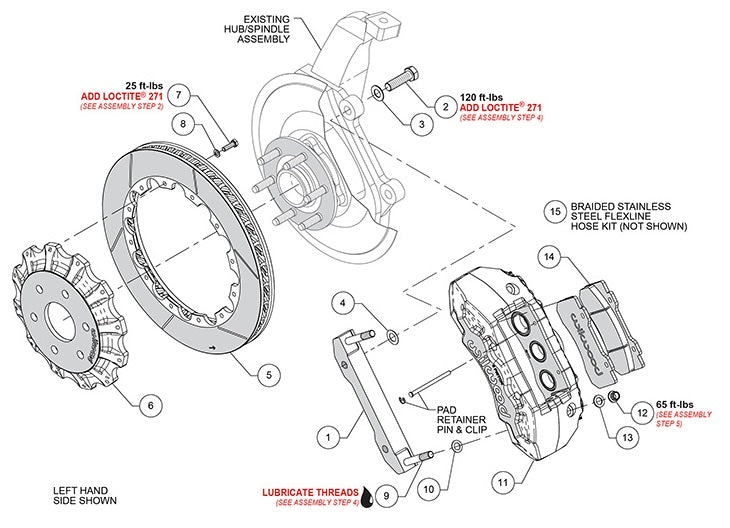 2019-2025 DODGE RAM 1500,FRONT,16" ROTORS,TX6R 6 PISTON,16" ROTOR,BLACK CALIPERS