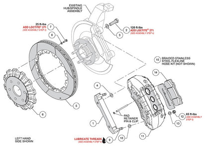 2019-2025 DODGE RAM 1500,FRONT,16" ROTORS,TX6R 6 PISTON,16" ROTOR,BLACK CALIPERS