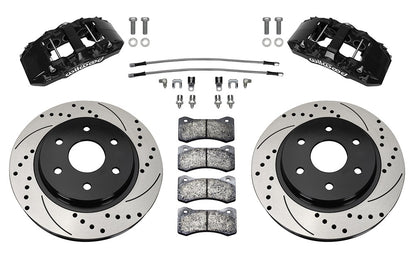 10-18 FORD F-150,EXPEDITION,NAVIGATOR,FRONT,AERO 6 PISTON,13.38" DRILLED,BLACK
