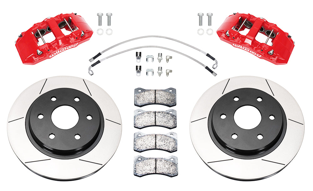 10-14 FORD F-150 SVT RAPTOR,FRONT,6 PISTON,13.38" ROTORS,RED CALIPERS