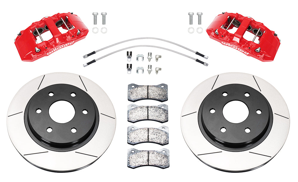 17-20 FORD F-150 RAPTOR,FRONT,AERO 6 PISTON,13.38" ROTORS,RED CALIPERS