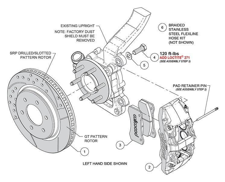 Ford F-150 rotor removal sequence diagram
