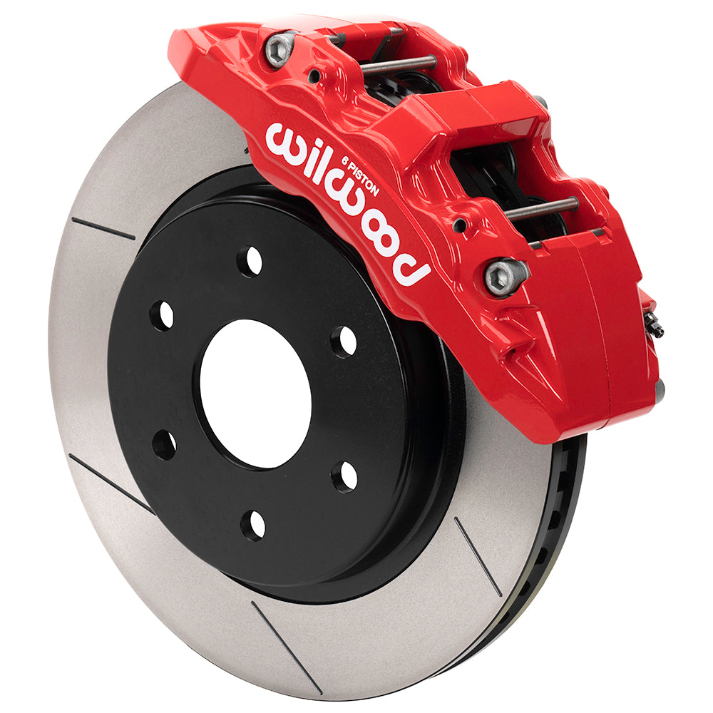 21-UP FORD F-150,FRONT,AERO 6 PISTON,13.38" ROTORS,RED CALIPERS