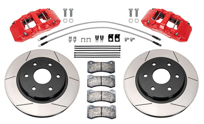 21-UP FORD F-150,FRONT,AERO 6 PISTON,13.38" ROTORS,RED CALIPERS