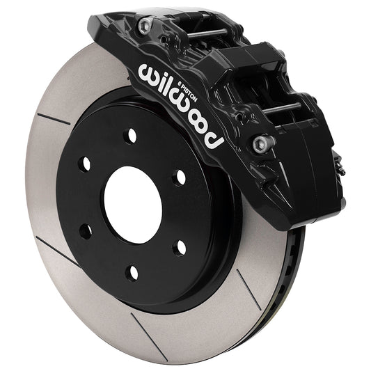 21-UP FORD F-150,FRONT,AERO 6 PISTON,13.38" ROTORS,BLACK CALIPERS