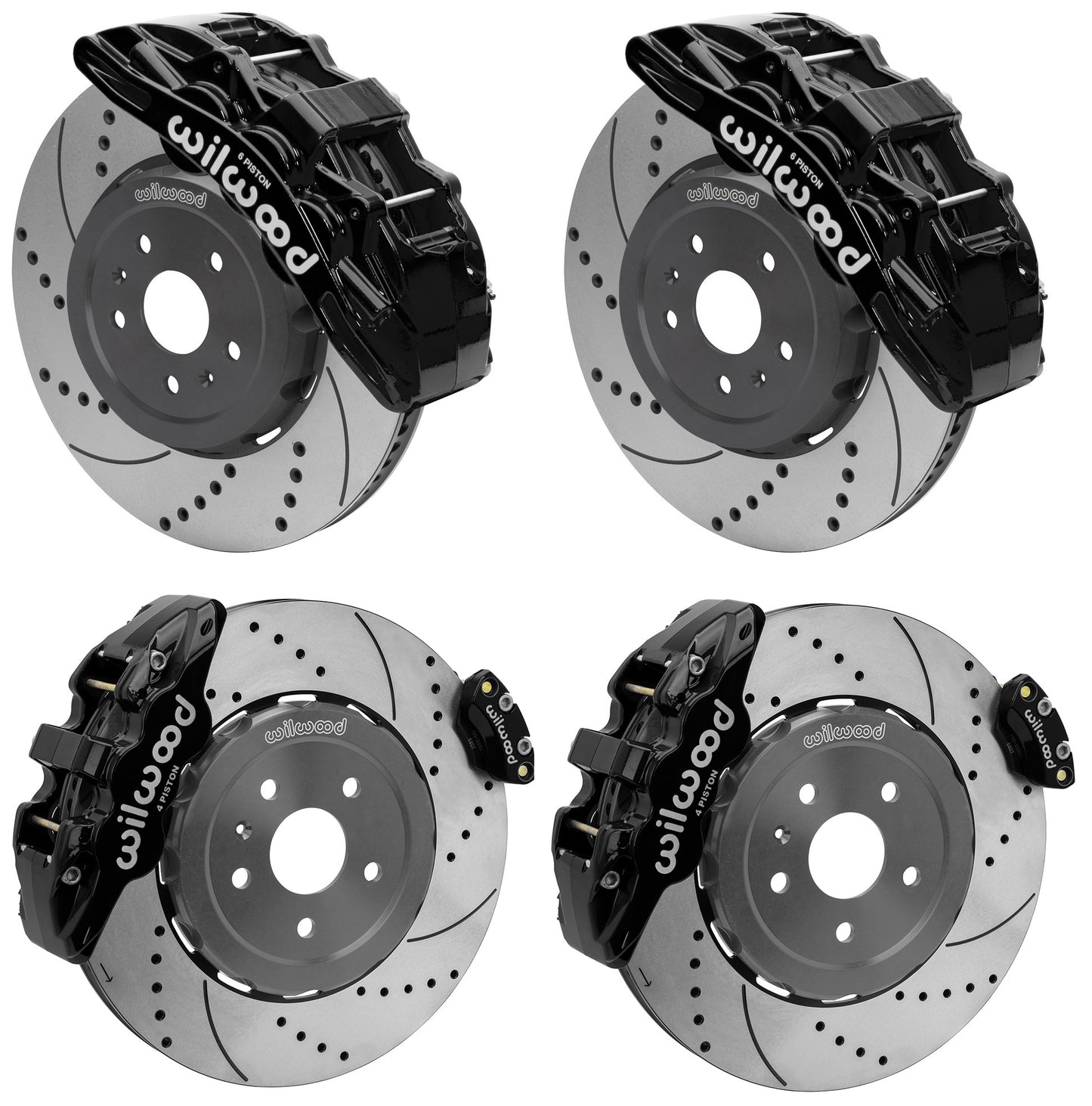 20-23 CORVETTE FULL DISC BRAKE KIT,15" DRILLED ROTORS,BLACK CALIPERS