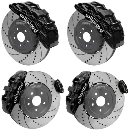 20-23 CORVETTE FULL DISC BRAKE KIT,15" DRILLED ROTORS,BLACK CALIPERS