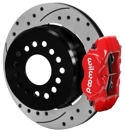 GM G-BODY BRAKE KIT,2.62",REAR PB,DYNALITE CALIPERS,12" DRILLED ROTORS,RED