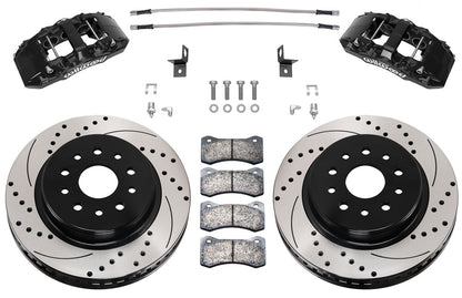 07-18 JEEP JK WRANGLER,FRONT,AERO 6 PISTON,13.38" DRILLED ROTORS,BLACK CALIPERS