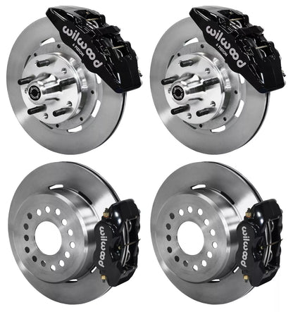 73-83 CDP W/DISC SPINDLES FULL DISC BRAKE KIT,12" ROTORS,6/4 PISTON BLACK