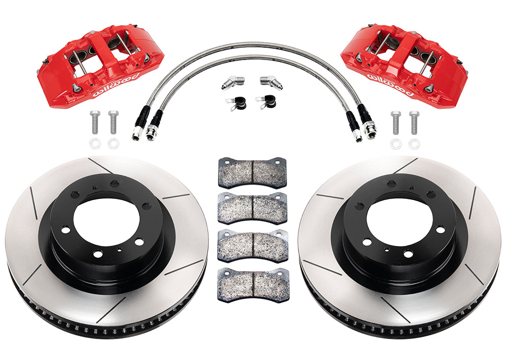 05-23 TOYOTA TACOMA,03-14 4RUNNER,FJ,FRONT,AERO6-DM,13.31" ROTORS,RED CALIPERS