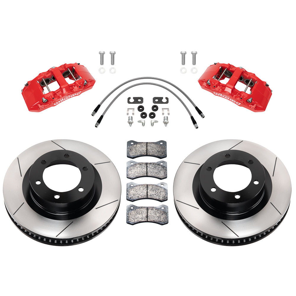 22-24 TOYOTA TUNDRA,FRONT,AERO6-DM,13.56" ROTORS,RED CALIPERS