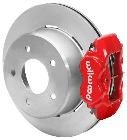 88-98 CHEVY C1500 REAR DISC BRAKE KIT WITH CABLES,12" ROTORS,RED CALIPERS