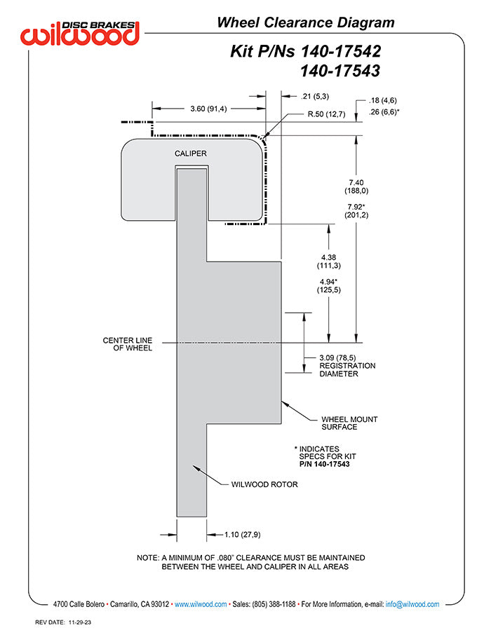 88-98 CHEVY C1500 REAR DISC BRAKE KIT WITH CABLES,13" DRILLED ROTORS,RED