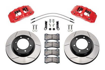 19-25 FORD RANGER,FRONT,AERO6-DM,13.56" ROTORS,RED CALIPERS