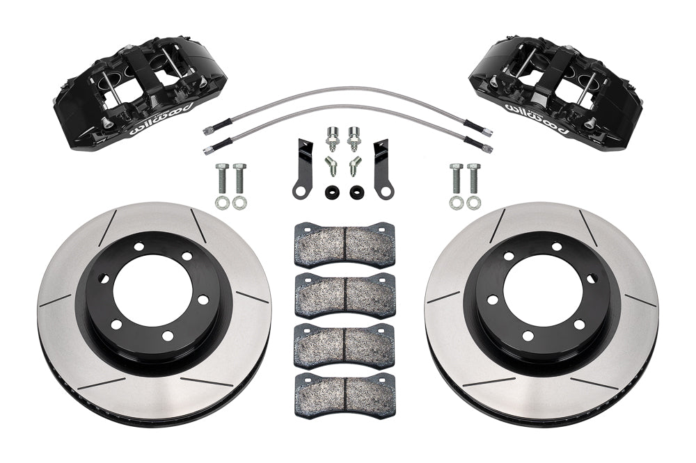 19-25 FORD RANGER,FRONT,AERO6-DM,13.56" ROTORS,BLACK CALIPERS