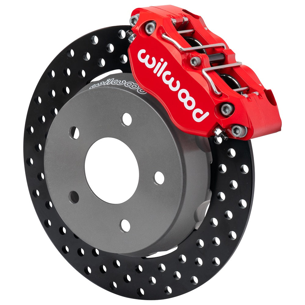 22-23 POLARIS RZR,UTV,5-LUG,FRONT BRAKE KIT,11.25" DRILLED ROTORS,RED CALIPERS