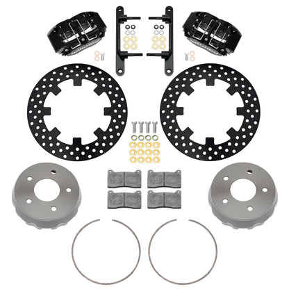 22-23 POLARIS RZR,UTV,5-LUG,FRONT BRAKE KIT,11.25" DRILLED ROTORS,BLACK CALIPERS