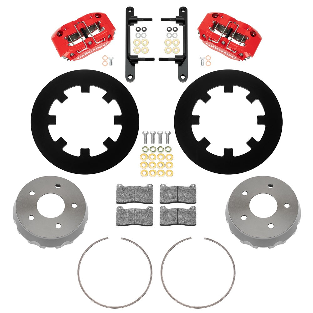 22-23 POLARIS RZR,UTV,5-LUG,FRONT BRAKE KIT,11.25" ROTORS,RED CALIPERS