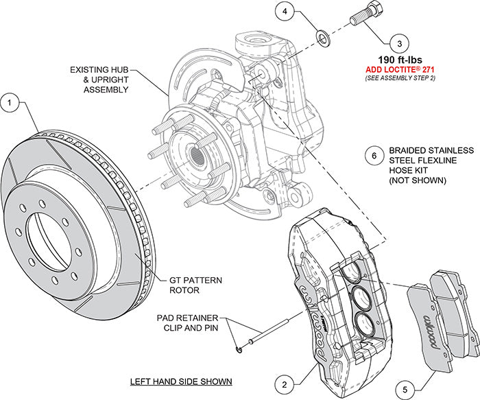 2014-2023 DODGE RAM 2500,3500,FRONT,TX6R 6 PISTON,15" ROTORS,RED CALIPERS