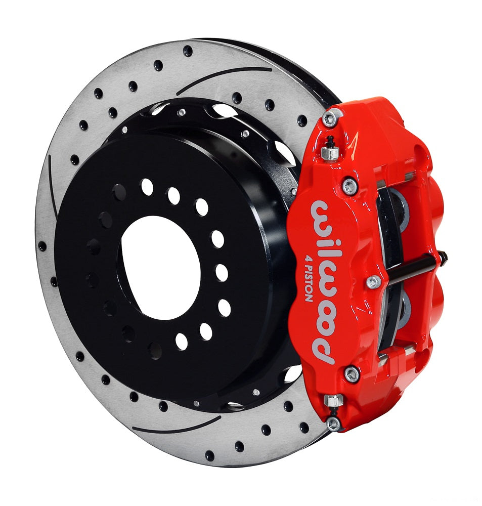 GM G-BODY BRAKE KIT,2.62",REAR PB,FNSL4R CALIPERS,12.88" DRILLED,RED