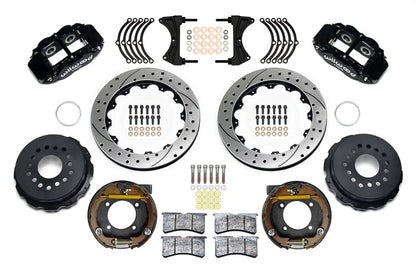 GM G-BODY BRAKE KIT,2.62",REAR PB,FNSL4R CALIPERS,12.88" DRILLED,BLACK