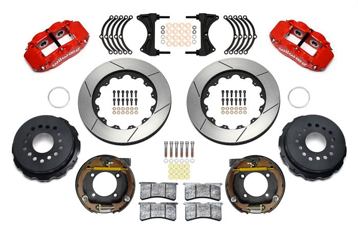 GM G-BODY BRAKE KIT,2.62",REAR PB,FNSL4R CALIPERS,12.88" ROTORS,RED