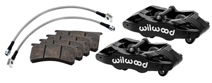 97-04 CORVETTE C5 FRONT SLC5 4 PISTON CALIPER & PAD SET,BLACK