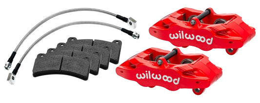 97-04 CORVETTE C5 REAR DPC5 4 PISTON CALIPER & PAD SET,RED
