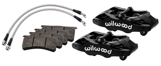 05-13 CORVETTE C6 FRONT SLC6 4 PISTON CALIPER & PAD SET,BLACK