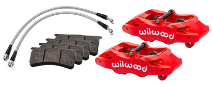 05-13 CORVETTE C6 FRONT SLC6 4 PISTON CALIPER & PAD SET,RED