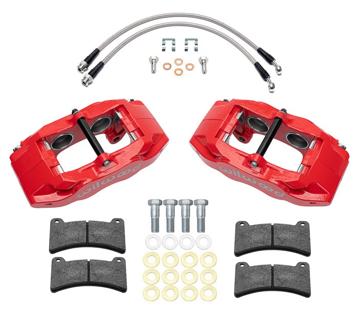05-13 CORVETTE C6 REAR DPC6 4 PISTON CALIPER & PAD SET,RED