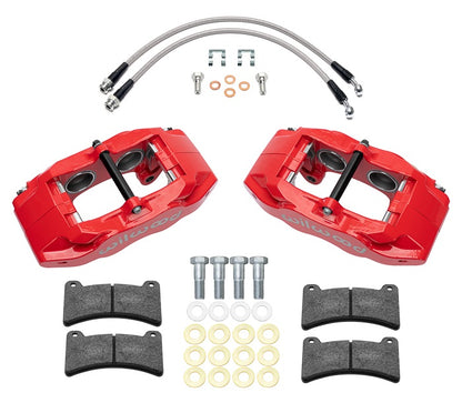 05-13 CORVETTE C6 REAR DPC6 4 PISTON CALIPER & PAD SET,RED