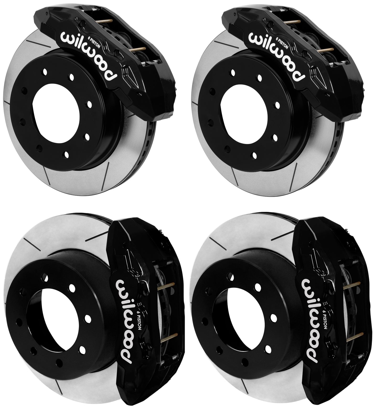 23-26 FORD F-250,F-350 4WD FULL DISC BRAKE KIT,TX6R 6 PISTON,15" ROTORS,BLACK