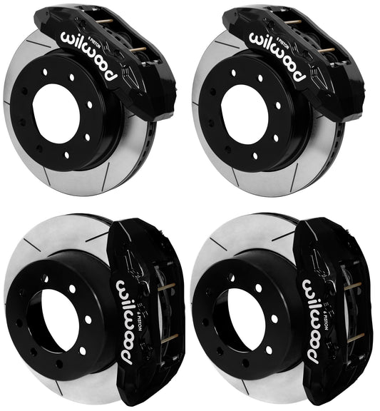 23-26 FORD F-250,F-350 4WD FULL DISC BRAKE KIT,TX6R 6 PISTON,15" ROTORS,BLACK