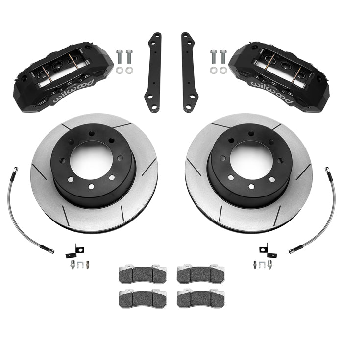 23-26 FORD F-250,F-350 4WD REAR DISC BRAKE KIT,TX6R 6 PISTON,15.50" ROTORS,BLACK